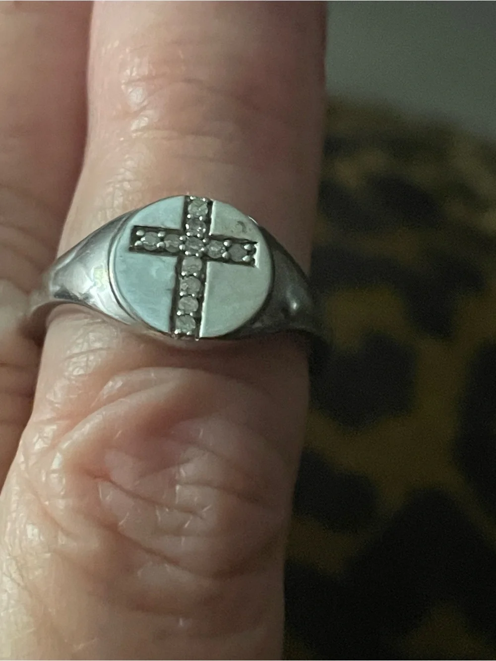 Sterling Silver Cross Signet Ring - Classic unisex Accessory